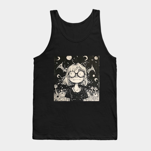 Witchcore Aesthetic Tank Top by peculiarbutcute